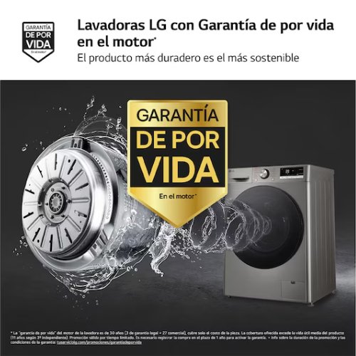 LAVADORA LG F4WR7009AGS INTELIG 9KG VAPOR 1400R A